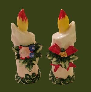 Vintage Lefton Candle Salt & Pepper Shakers
